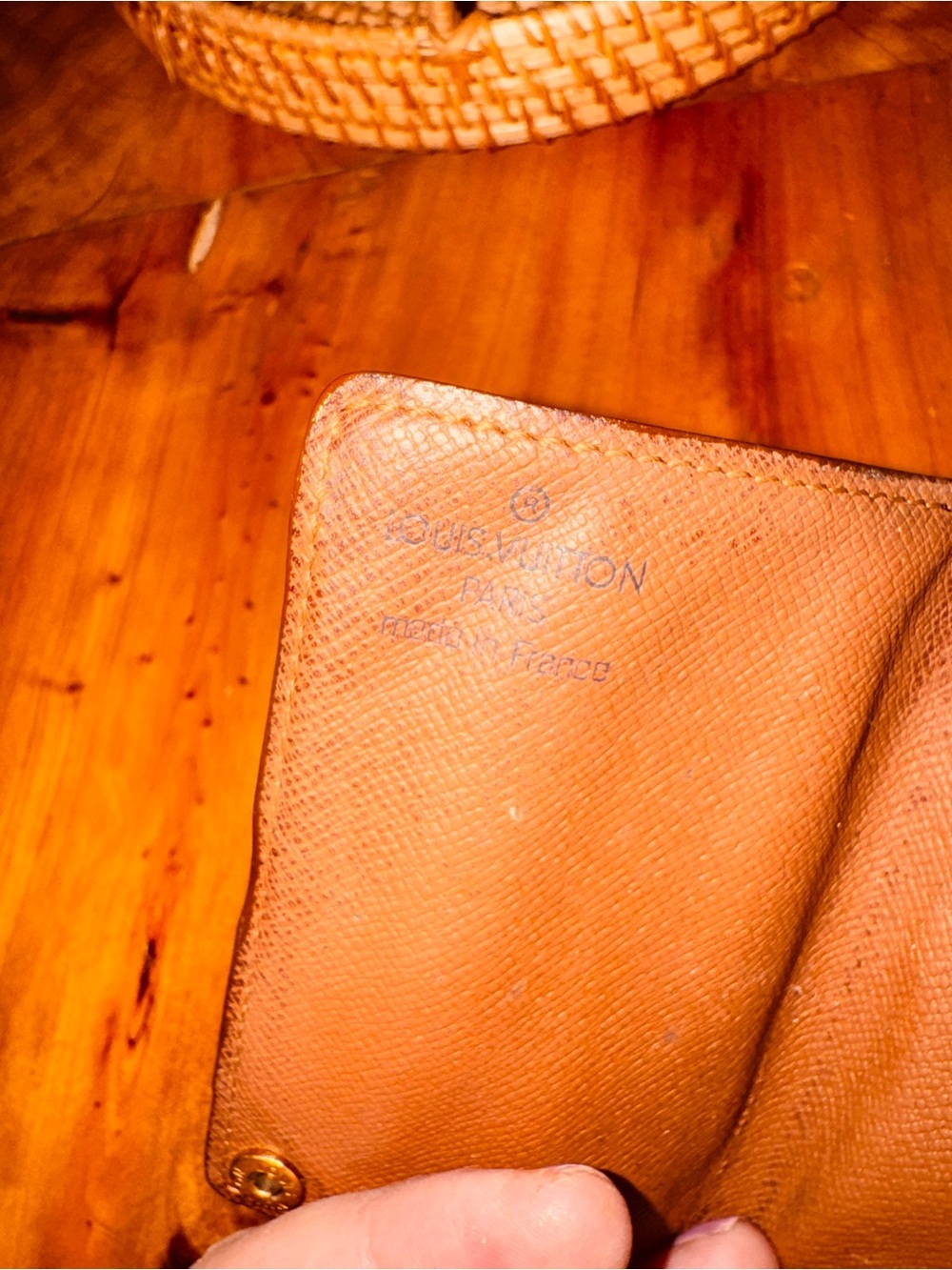 monogram Porte-Cartes Credit Pression wallet card holder vintage - Picture 10 of 15